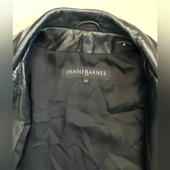 Jhane Barnes Men’s Vintage Leather Jacket Size- 38 - Picture 10 of 14
